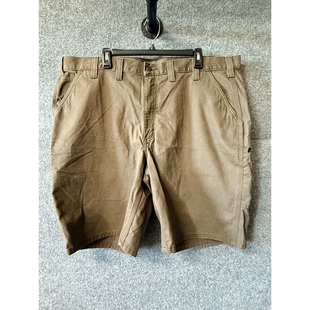 Carhartt Mens‎ Relaxed Fit Canvas Work Shorts Brown 100245-909 Size 44 Cotton